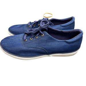 Grasshoppers Ortholite Navy Blue Canvas Sneakers Size 11M Comfort Walking Shoes